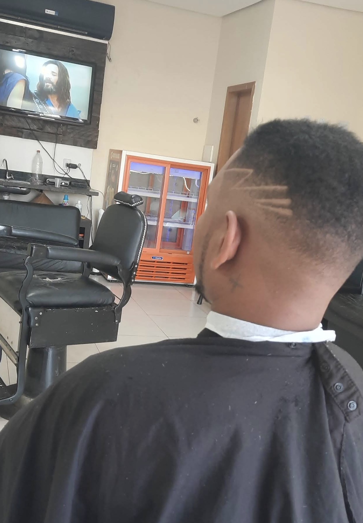 Corte realizado na Barbearia Maurym