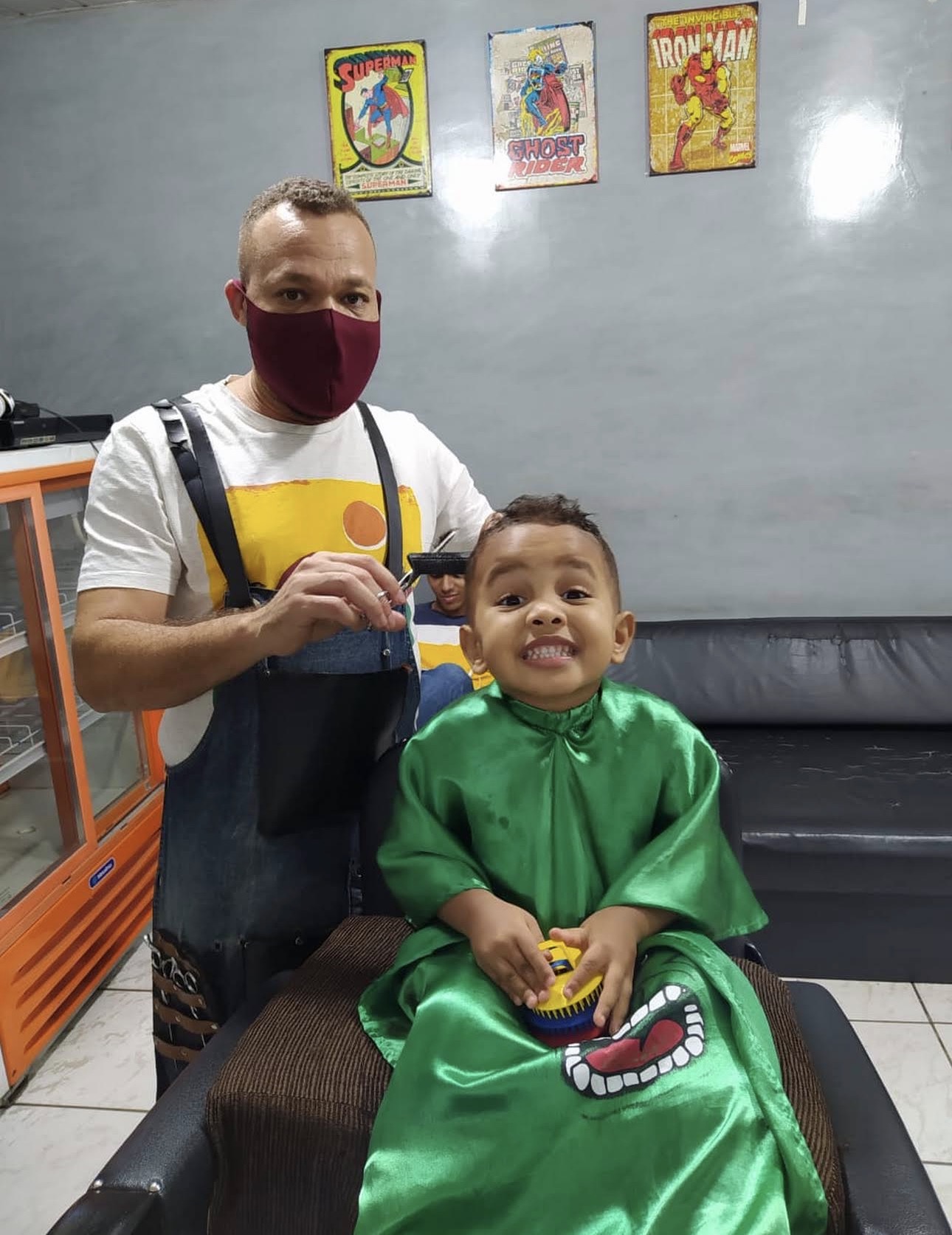 Corte realizado na Barbearia Maurym