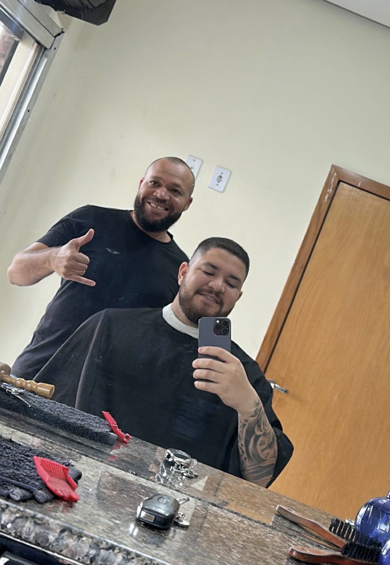 Corte realizado na Barbearia Maurym