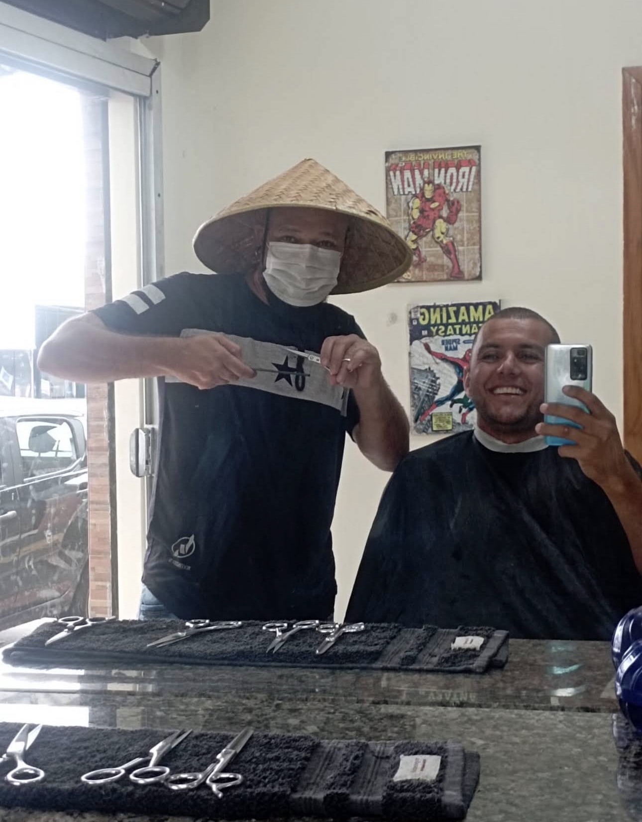 Corte realizado na Barbearia Maurym